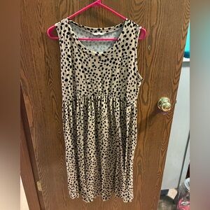 JODIFL  Sleeveless Dress - Black and Tan